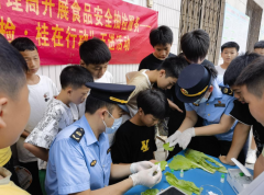 各单过设立征询台、摆放展板、发放宣传材料等